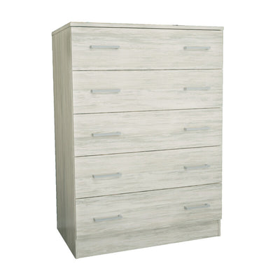 Q.TA' 1 KIT CASSETTIERA 5 CASSETTI 80X45X111 CM BIANCO VEN.K083