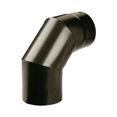 Q.TA' 1 GOMITO PLUS PORCELLANATO 90 D 13 CM NERO OPACO