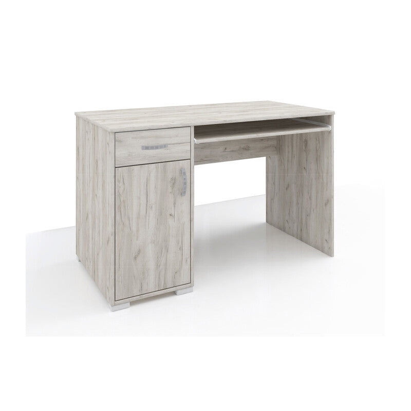 Q.TA' 1 KIT SCRIVANIA 1 ANTA +1 CASS YOUNG 120X75X60 GREY CRAFT OAK