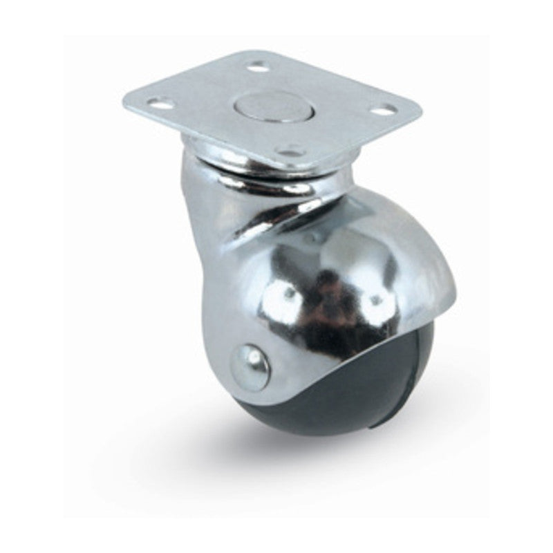 Q.TA' 24 RUOTA MOBILE D 30 MM GOMMA A CUFFIA 165 PIAS GIR*