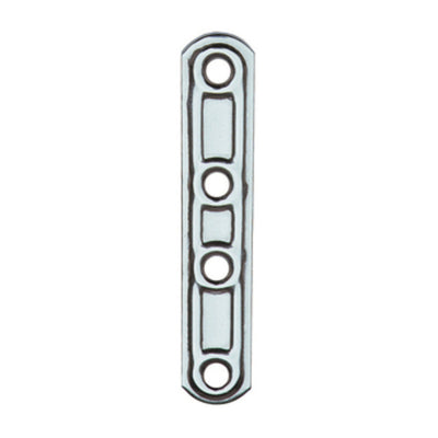 Q.TA' 20 PIASTRA 163IN LASTRINA DIRITTA INOX 4 FORI 15X60MM