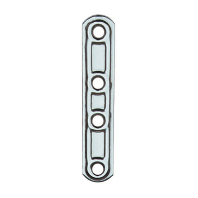 Q.TA' 20 PIASTRA 163IN LASTRINA DIRITTA INOX 4 FORI 15X99MM