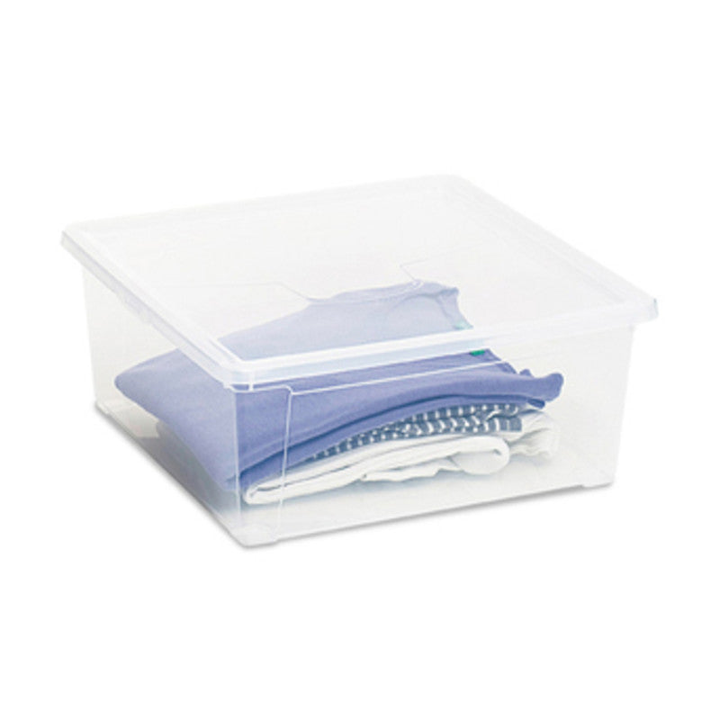 Q.TA' 21 CONTENITORE EASY BOX C/COPER 40X40XH16 CM TRASP