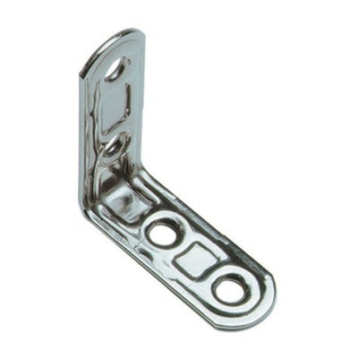 Q.TA' 20 PIASTRA 164/IN LASTRINA ANGOLARE INOX 4 FORI 30X30MM