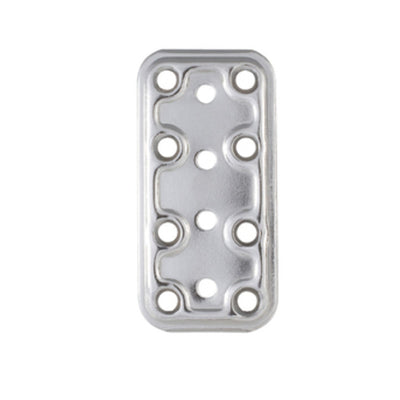 Q.TA' 5 PIASTRA 745/IN LASTRINA DIRITTA INOX 40X80 MM