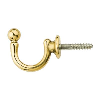 Q.TA' 50 FERMATENDA GANCIO SFERA ORO LUCIDO 38X33 MM*