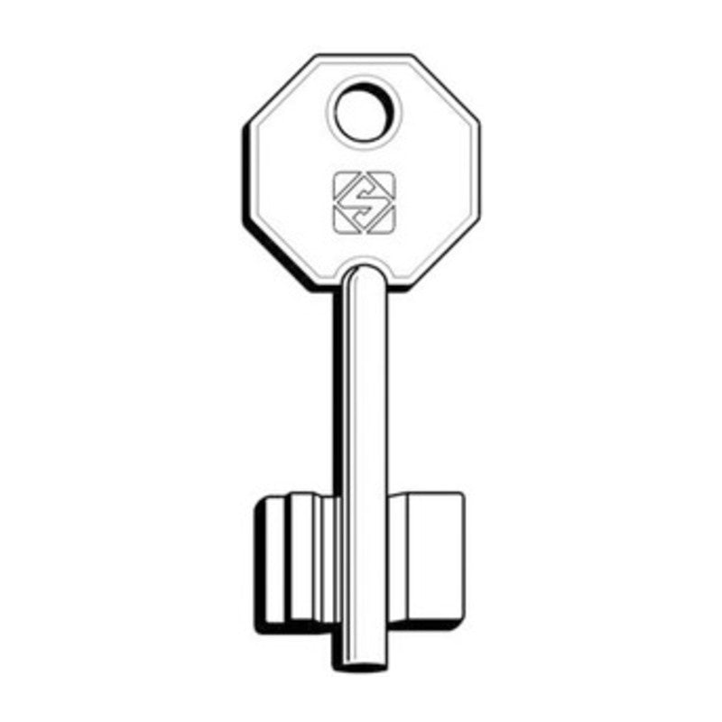 Q.TA' 5 SILCA 5PT13 CHIAVE DOPPIA MAPPA OTTONE