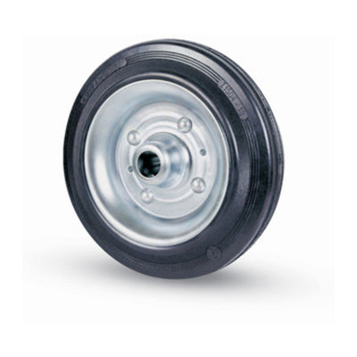 Q.TA' 1 RUOTA INDUSTRIALE D 80 MM GOMMA 112 C/CUSCINET