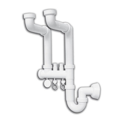 Q.TA' 1 SIFONE LAVELLO A 2 VIE INVISIBILE