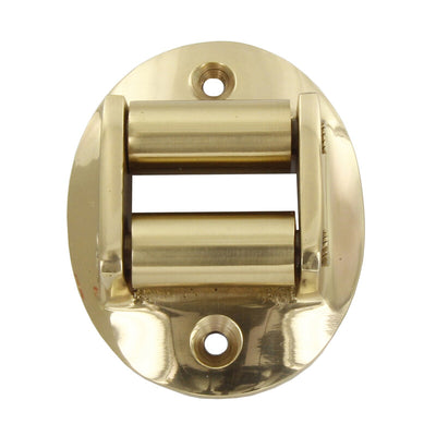 Q.TA' 12 GUIDACINGHIA OTTONE OVALE CROMO SATINATO*