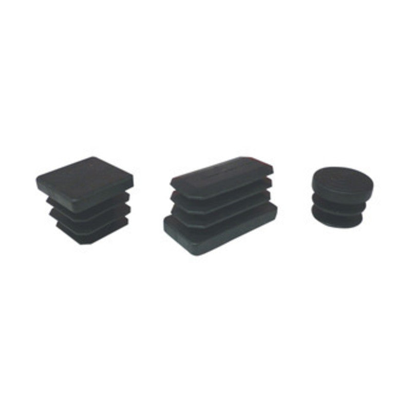 Q.TA' 500 PUNTALE ALETTATO TONDO 18 MM PLASTICA NERO