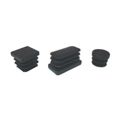 Q.TA' 500 PUNTALE ALETTATO TONDO 18 MM PLASTICA NERO
