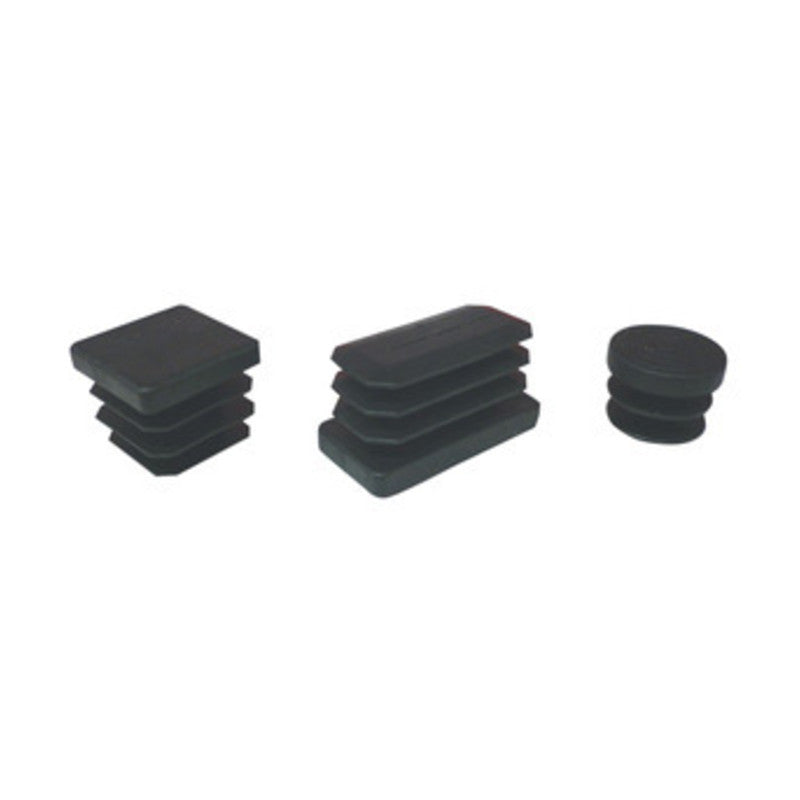 Q.TA' 500 PUNTALE ALETTATO TONDO 20 MM PLASTICA NERO