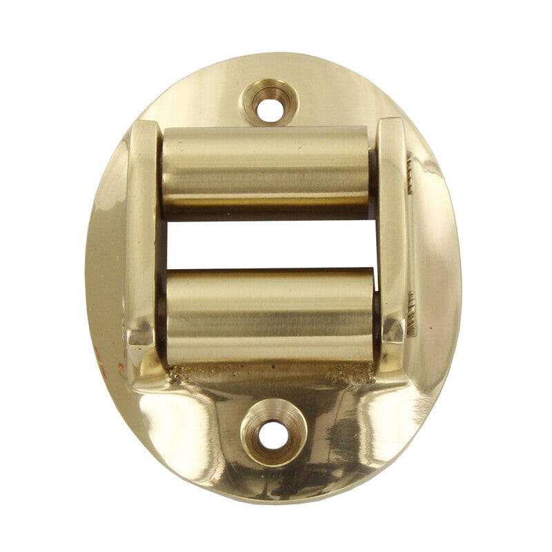 Q.TA' 12 GUIDACINGHIA OTTONE OVALE CROMO SATINATO*