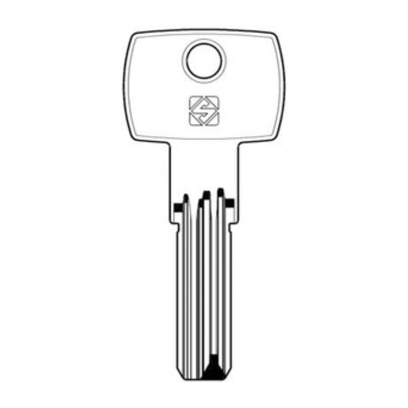 Q.TA' 5 SILCA CB87 CHIAVE PUNZONATA OTTONE