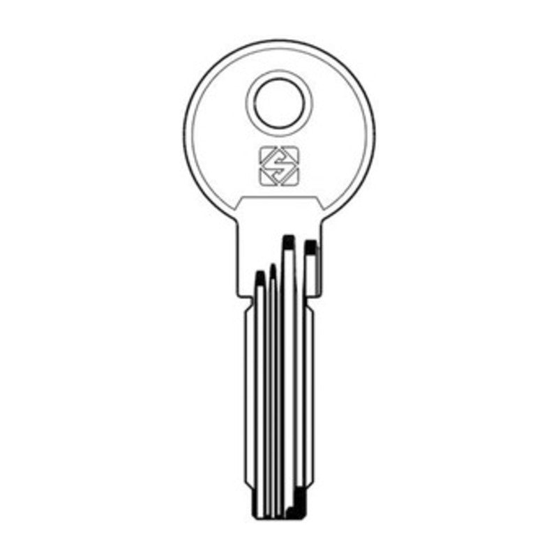 Q.TA' 10 SILCA CS70 CHIAVE PUNZONATA OTTONE