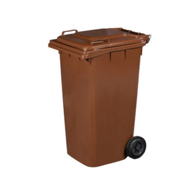 Q.TA' 1 PATTUMIERA 240 L C/RUOTE MARRONE MP