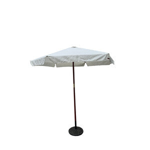 Q.TA' 1 C OMBRELLONE IN LEGNO PALO 38 NAURU D2,5M BIANCO