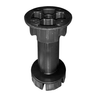 Q.TA' 1 PIEDINO REGOLABILE PLASTICA D30X120MM NERO CF 4