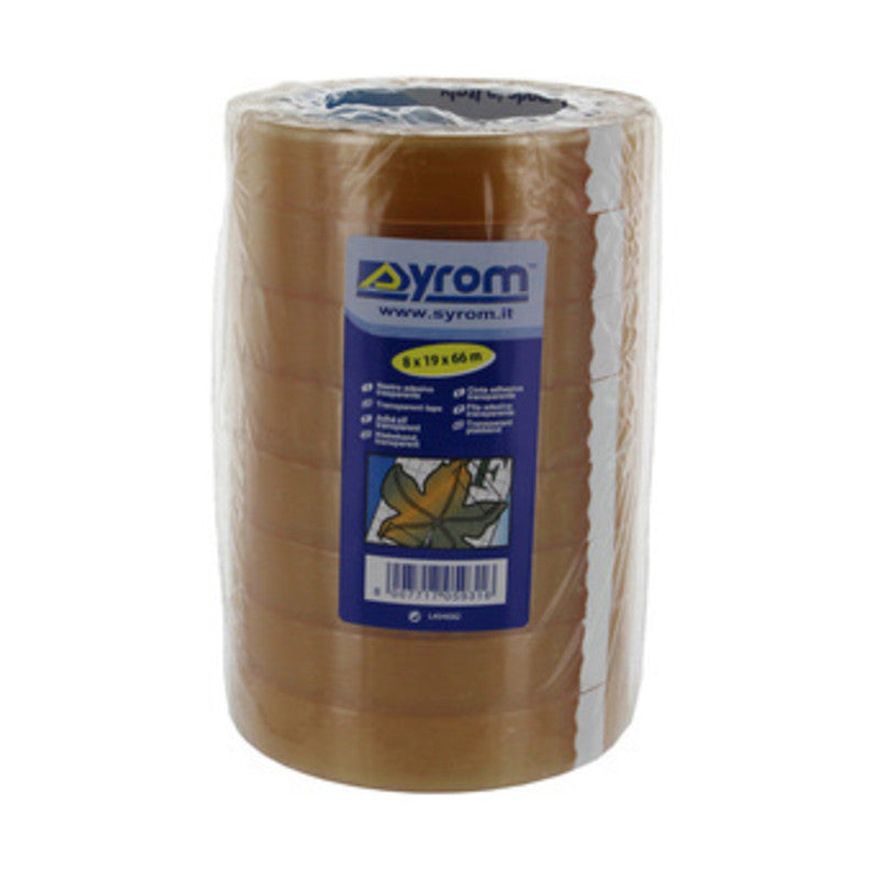 Q.TA' 8 NASTRO TRASPARENTE PPL 19MMX66M