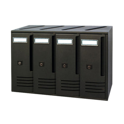 Q.TA' 1 CASSETTA POSTALE ALUBOX CUBO C4 42X17,5X30 GRI GHISA