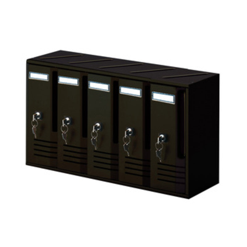 Q.TA' 1 CASSETTA POSTALE ALUBOX CUBO C5 52X17,5X30 GR GHISA