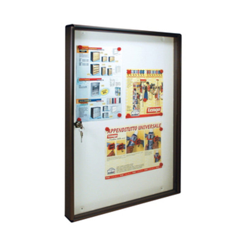 Q.TA' 1 BACHECA FONDO MAGNETICO ALUBOX BC5 55X5X73 GR