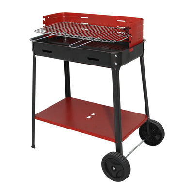 Q.TA' 1 BARBECUE IN ACCIAIO 504.50 C/RUOTE 50X35X80 CM