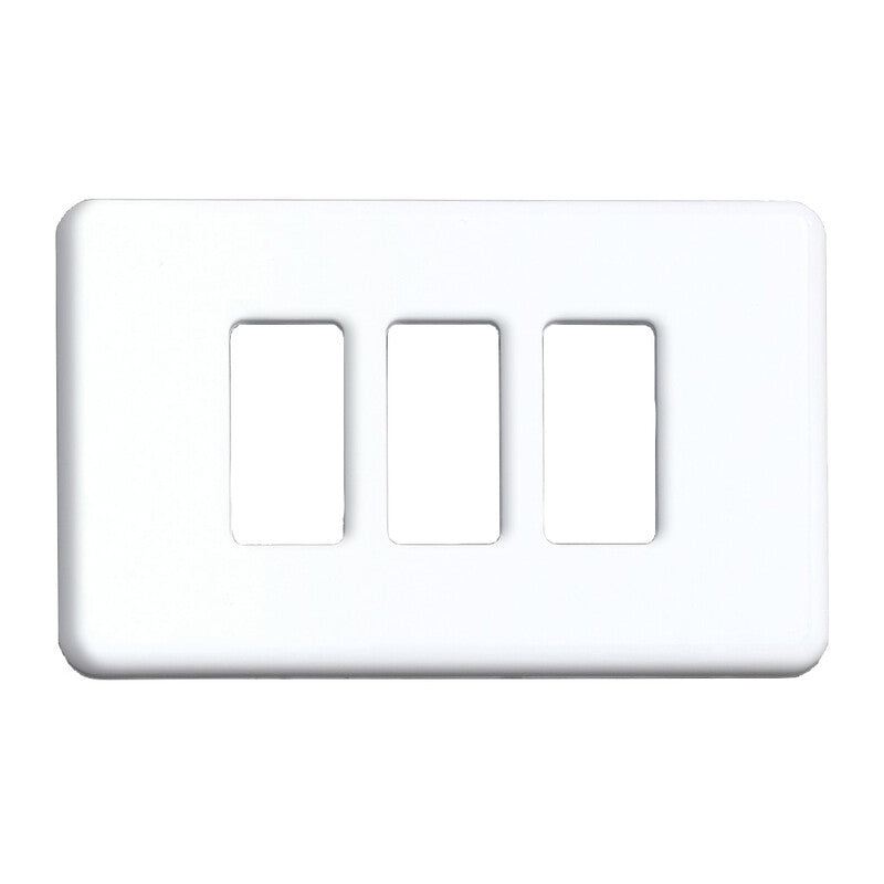 Q.TA' 2 COPRINTERRUTTORE PLASTICA 3P BIANCO**