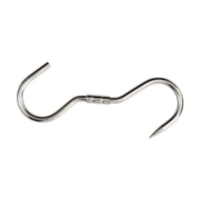 Q.TA' 1 GANCIO INOX P/MACELLAIO GIREVOLE 240 X 10 MM