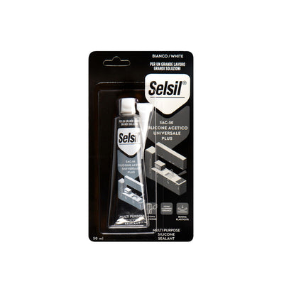 Q.TA' 12 SELSIL SILICONE ACETICO PLUS SAC-50 BIANCO 50 ML