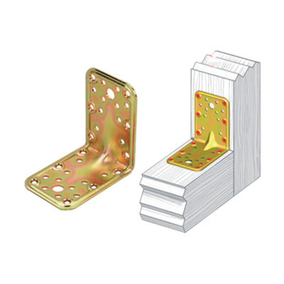 Q.TA' 25 PIASTRA 773 ANGOLARE ACCIAIO TROPIC 65X90X90 MM