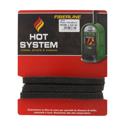 Q.TA' 6 GUARNIZIONE FIBRA VETRO PIAT. ADES. 10MMX2,5M STUFA