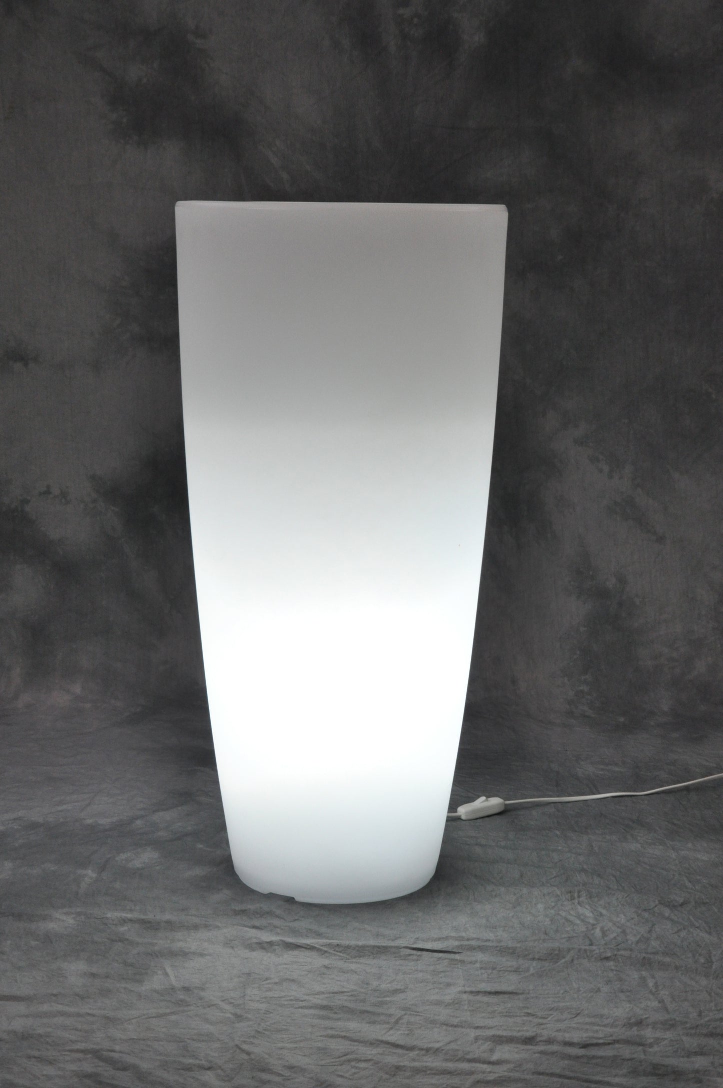 Q.TA' 1 VASO STILO ROUND BRIGHT D 33X70CM LUCE BIANCA