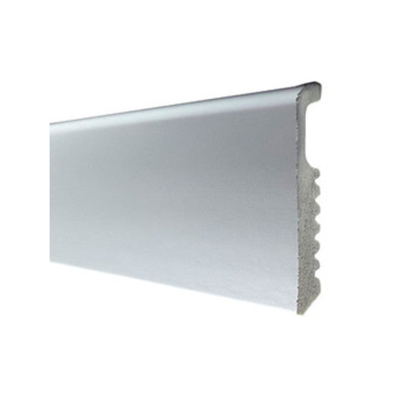 Q.TA' 10 BATTISCOPA 75X8 POLISTIRENE LISCIO 200 CM ALLUMINIO