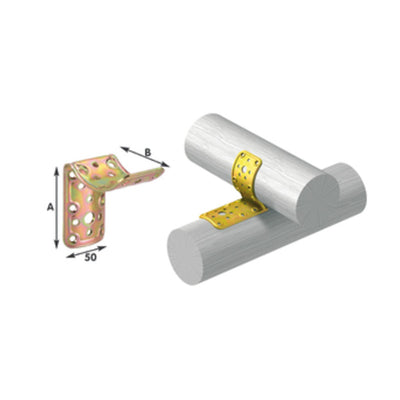 Q.TA' 25 PIASTRA 908 INCROCIO PALO TONDO 90 ACC TROP 50X80X80MM