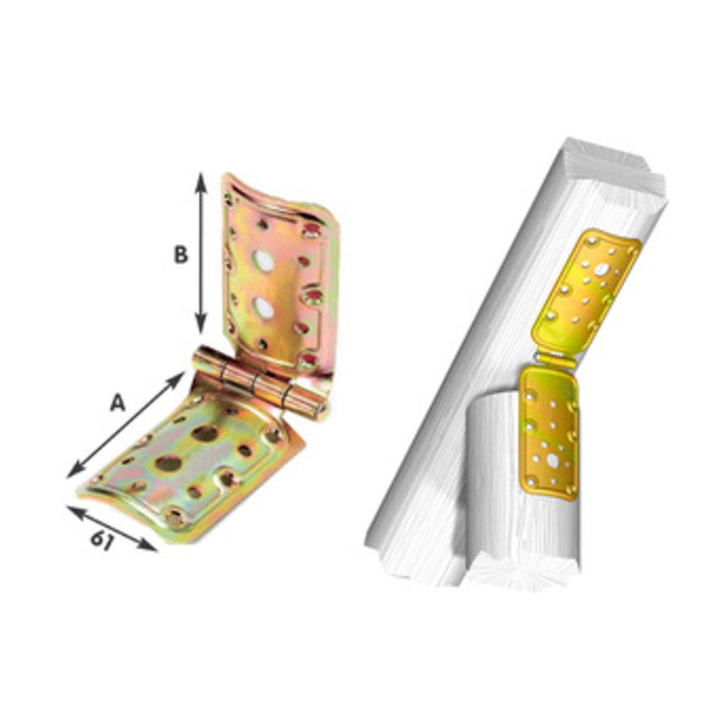 Q.TA' 10 PIASTRA 914 CERNIERA PALI TONDI ACC TROP 148X148 MM