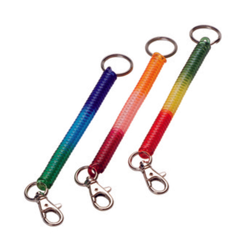 Q.TA' 12 SILCA PORTACHIAVE ALLUNG SPIRALE C/MOSCHET E ANEL