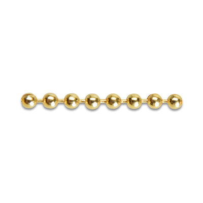 Q.TA' 25 CATENA A PERLINE OTTONE LUCIDO D3,5MM