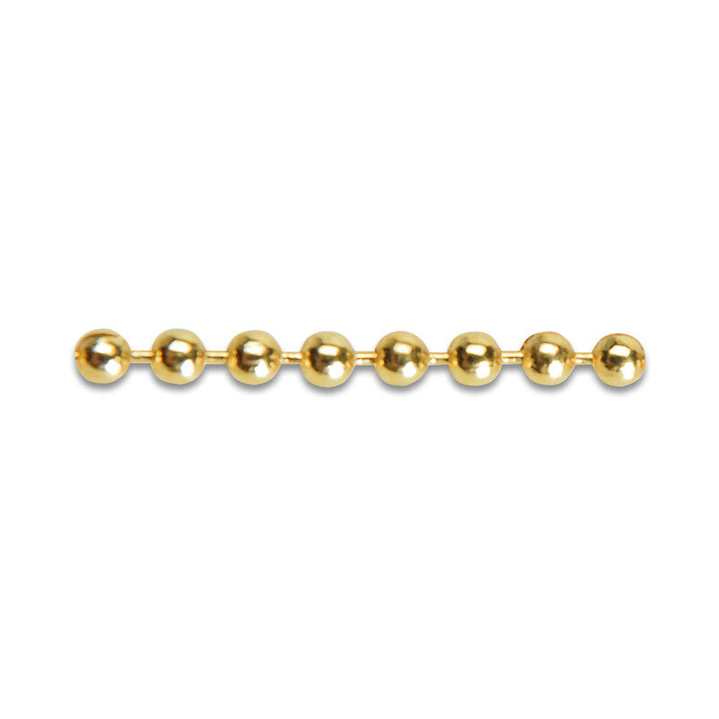 Q.TA' 25 CATENA A PERLINE OTTONE LUCIDO D3,5MM