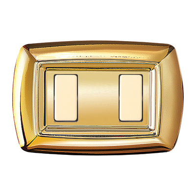 Q.TA' 10 TONDO PLACCA MAGIC PLAST 2P ORO