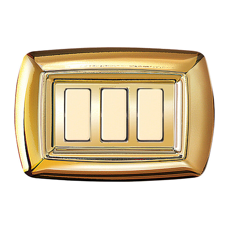 Q.TA' 10 TONDO PLACCA MAGIC PLAST 3P ORO