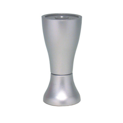 Q.TA' 12 PIEDINO REGOLABILE ABS 90 MM P0224 ALLUMINIO