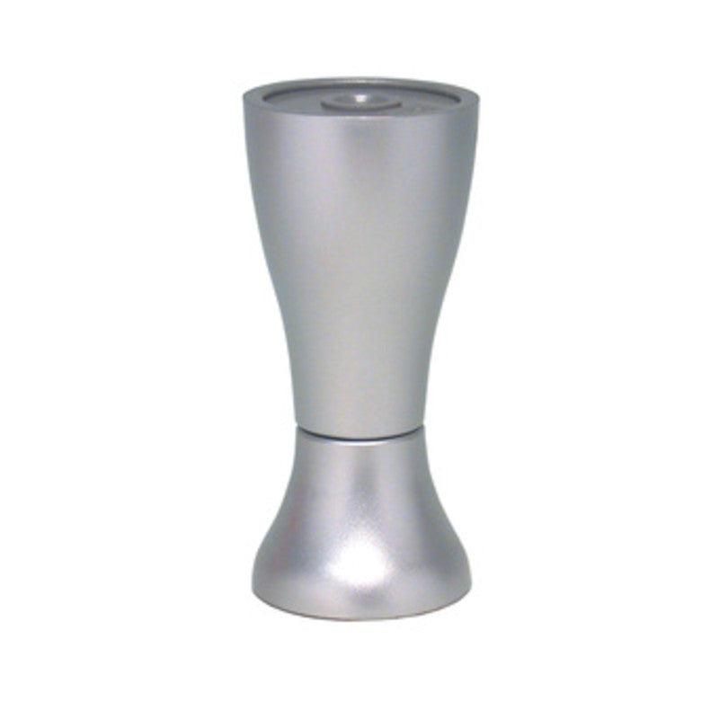 Q.TA' 12 PIEDINO REGOLABILE ABS 90 MM P0224 ALLUMINIO