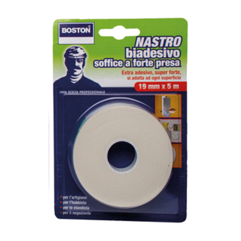 Q.TA' 12 BOSTON NASTRO BIADESIVO FORTE 19MMX5M