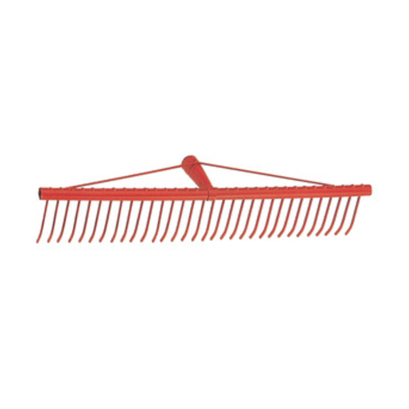 Q.TA' 1 RASTRELLO A 34 DENTI PIATTI IN FERRO P/ERBA 60 CM