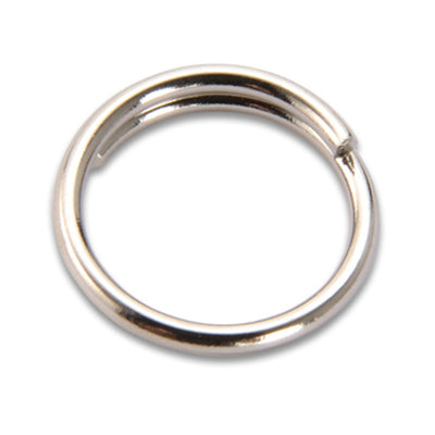 Q.TA' 2 ANELLO P/CATENA A PERLINE OTTONE NICHEL D 14 MM