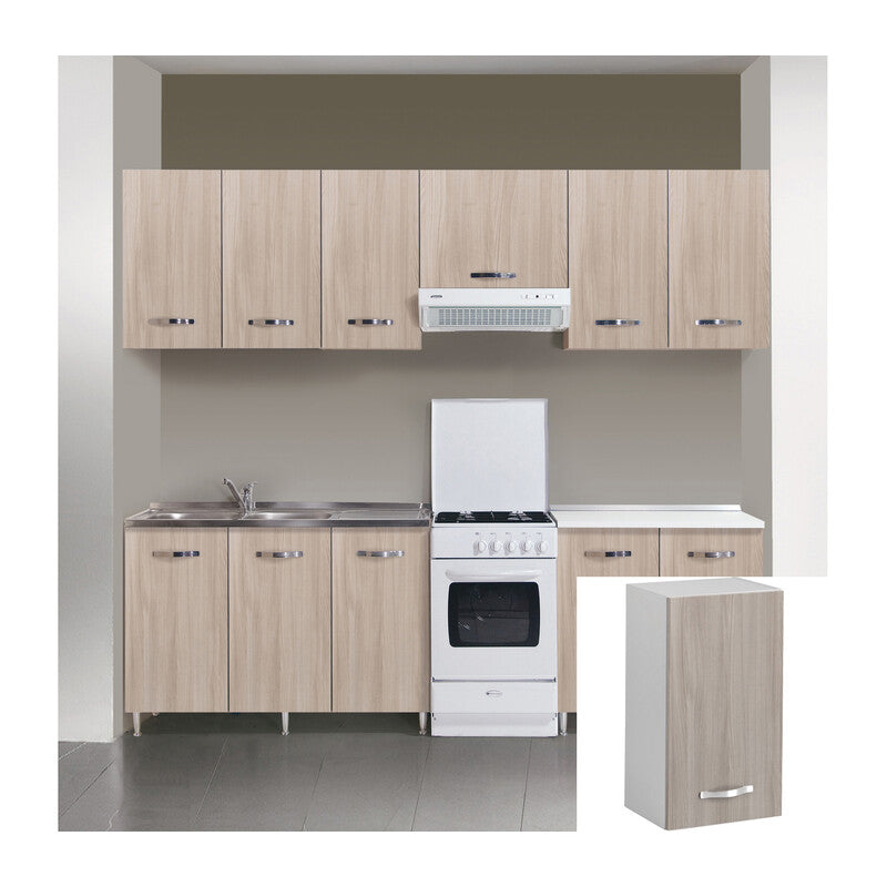 Q.TA' 1 KIT CUCINA PENSILE 1 ANTA 40X30XH72 CM OLMO