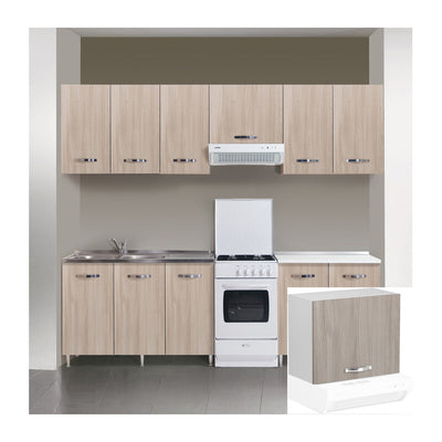 Q.TA' 1 KIT CUCINA PENSILE 1 ANTA SOPRACAPPA 60X32XH49 CM OLMO