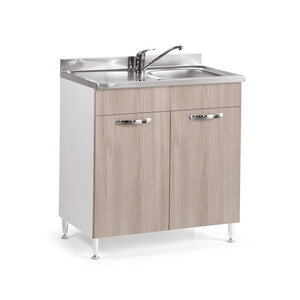 Q.TA' 1 KIT CUCINA BASE 2 ANTE 80X50XH85 CM S/LAVELLO OLMO